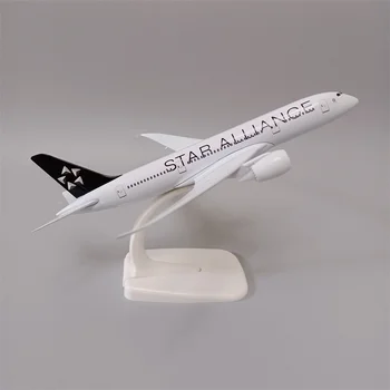20 см Сплав на Метални Air Star Alliance Airlines B787 Модел Самолет 