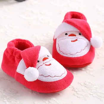 2023 Новороденото Дете в Първите Проходилки Обувки Зимни Топли Обувки Коледна Обувки За Cosplay pour bébés Навидад Нова Година