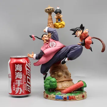 27,5 см Seven Dragon Ball GK Ръчно изработени UCS Праскова Бяла Goku VS Безсмъртна Кула Модел Подвесная Статуя на Кукла