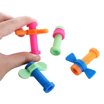 4 бр. цветни topper за моливи-непосед, майната-надолу играчка ABS, ръчно фабрика за облекчаване на стреса от скука