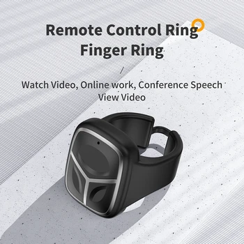 Безжична пальчиковый дистанционно управление с магнитни зареждане Mini Bluetooth-съвместими, ефективно разстояние 5,3 10 м за гледане на видео в Tiktok
