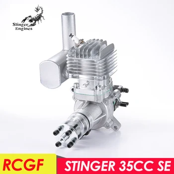 Бензинов двигател RCGF STINGER 35CC SE със странично пускането на 2-тактов едноцилиндров за модели радиоуправляемого самолети с неподвижно крило