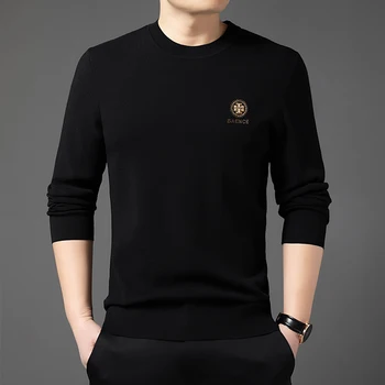 Висококачествен брендовый мъжки пуловер, модна тениска с дълги ръкави и надпис hot Diamond, пролетта и есента новият корейски случайни пуловер, топ