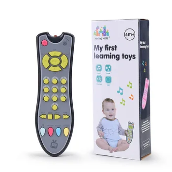 Дистанционно управление на детската телевизор, Бебешки Музикални играчки за ранното развитие, Имитационный дистанционно управление, образователна играчка за деца със светлина и звук