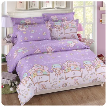 Комплект спално бельо от чист памук, с анимационни герои от четирите теми, памучен бебешко легло за момчета, односпальное стеганое одеяло