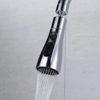 Прибиращ се Накрайник за душ с пръскачка за баня, подмяна на кухненски мивки, 3 режима, лесен монтаж, издръжливост и дълголетие