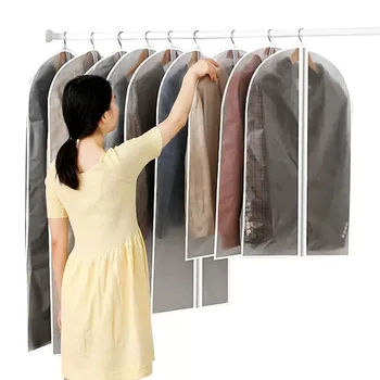Пыленепроницаемая Защитна чанта за дрехи, напълно затворен капак за дрехи с цип, чанти и калъфи за дрехи, Подвесная здрава чанта за съхранение на дрехи