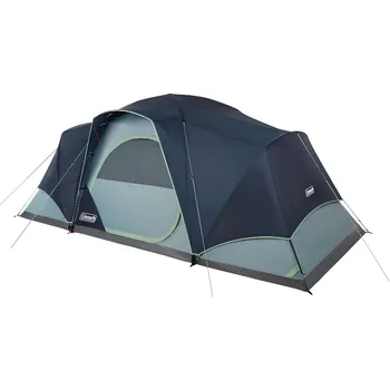 Семейна палатка за къмпинг DZQ outdoor къмпинг, инсталация за 5 минути, включва чанта за носене, джобове за съхранение, вентилация, всички сезони подложка